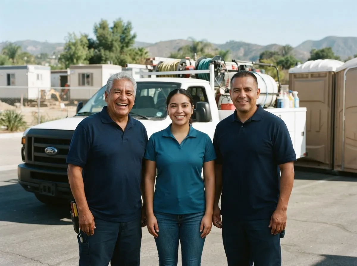 The EverCove Portable Toilets team, portable toilet rentals in Valencia, CA
